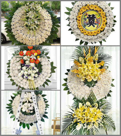 浙江省温州平阳县鳌江镇藕莲村花圈速递